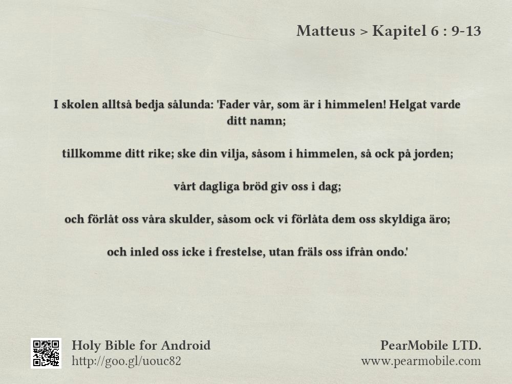 Matteus, Kapitel 6:9-13